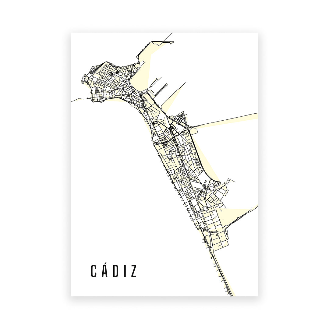 Mapa Cádiz capital