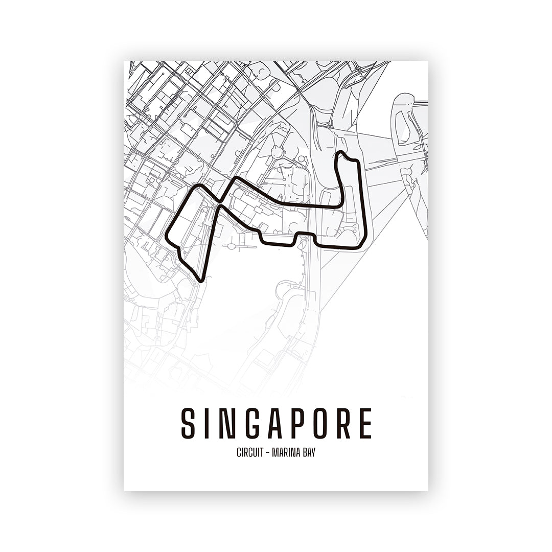 Circuito Singapur. Circuit Singapore.