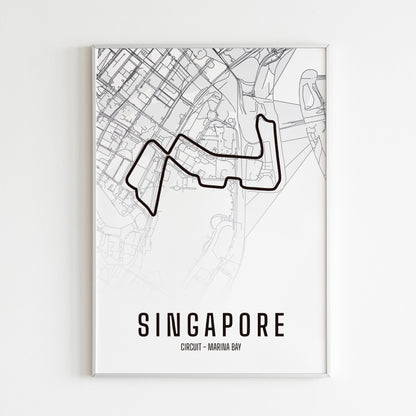 Circuito Singapur. Circuit Singapore.