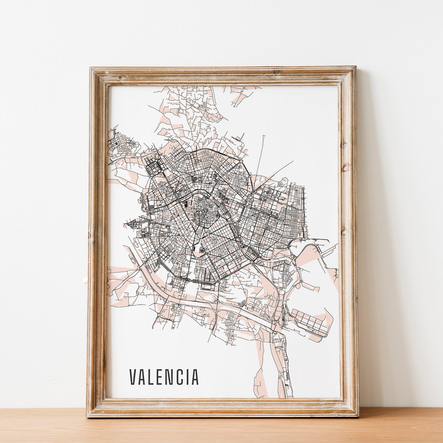 Mapa de Valencia.