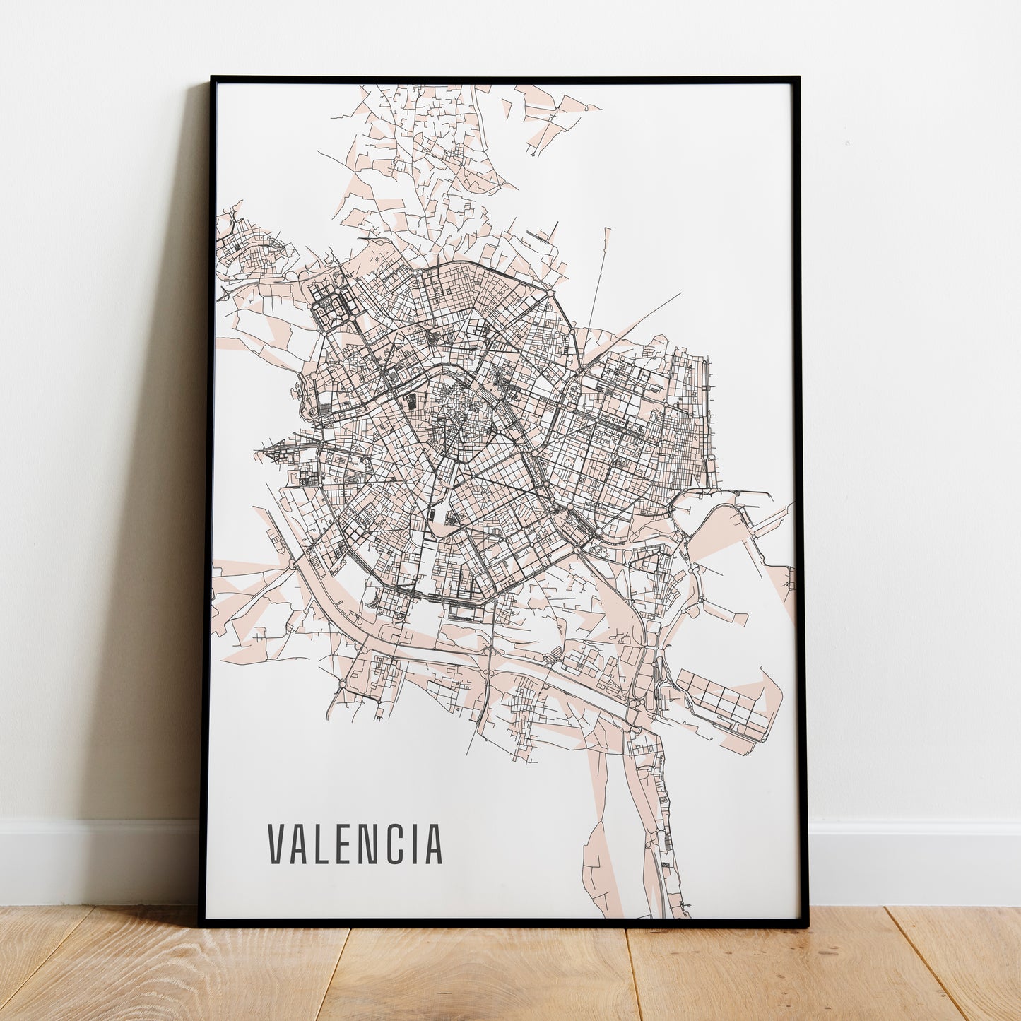 Mapa de Valencia.